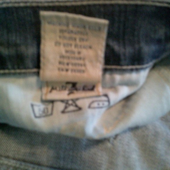 7 For All Mankind Distressed w/ Braided Pocket Jeans (10/30) - Picture 9 of 9